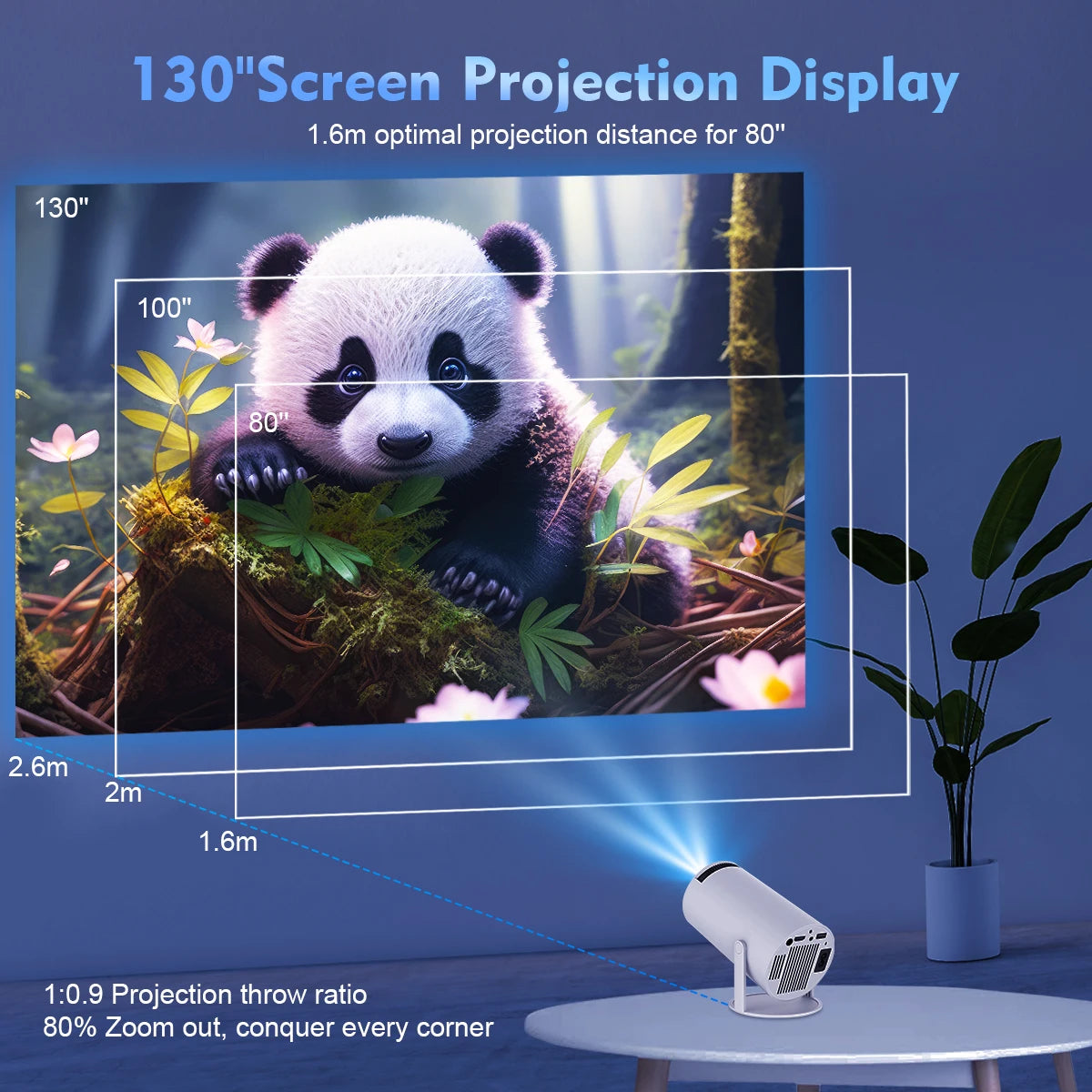 Magcubic HY300 Pro Mini Projector 4K - φορητός προβολέας